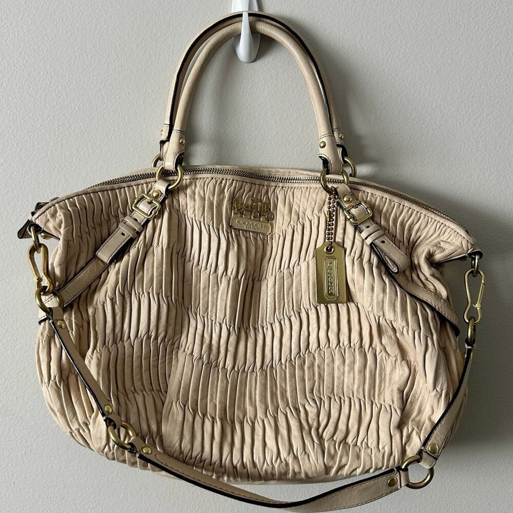 Coach Madison G1182-15947 Gathered Leather Sophia Hobo Bag